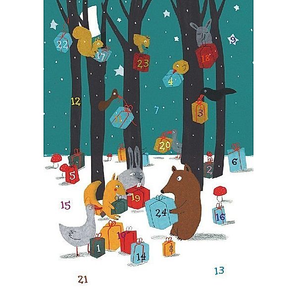 Adventskalender - Weihnachten bei den Tieren im Wald, Isabel Pin