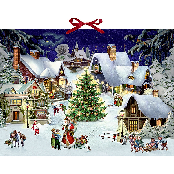 Adventskalender - Weihnachten im Dorf, Wandkalender