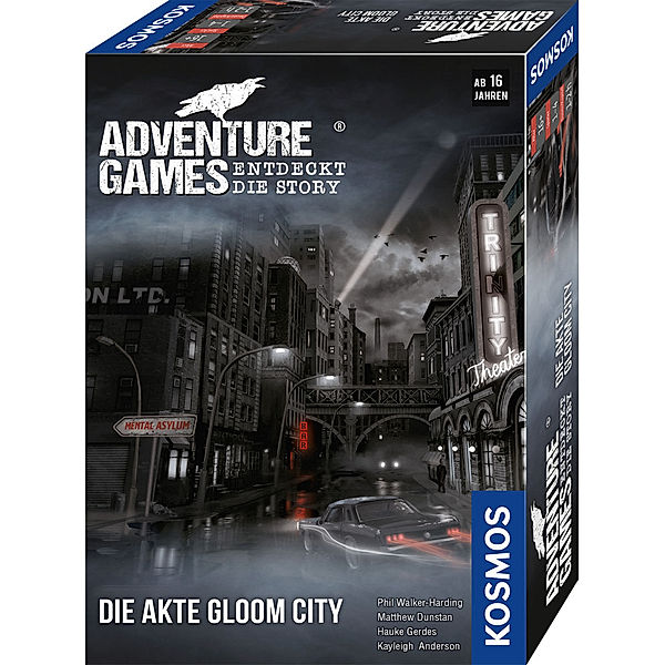 Kosmos Spiele Adventure Games - Die Akte Gloom City (Spiel), Phil Walker-Harding, Matthew Dunstan, Hauke Gerdes