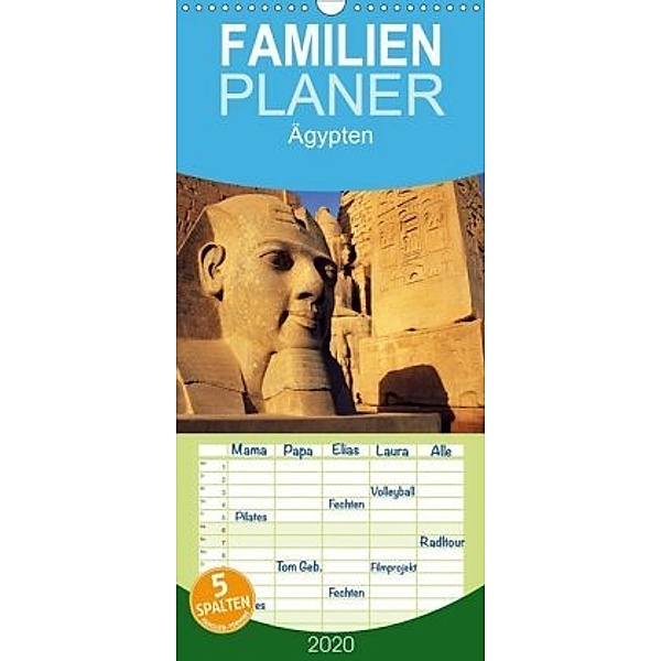 Ägypten - Familienplaner hoch (Wandkalender 2020 , 21 cm x 45 cm, hoch), McPHOTO
