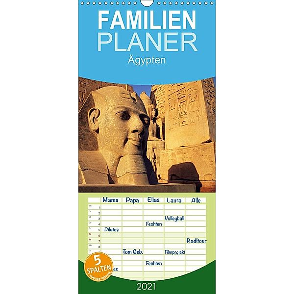 Ägypten - Familienplaner hoch (Wandkalender 2021 , 21 cm x 45 cm, hoch), McPHOTO