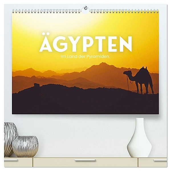 Ägypten - Im Land der Pyramiden. (hochwertiger Premium Wandkalender 2024 DIN A2 quer), Kunstdruck in Hochglanz, SF