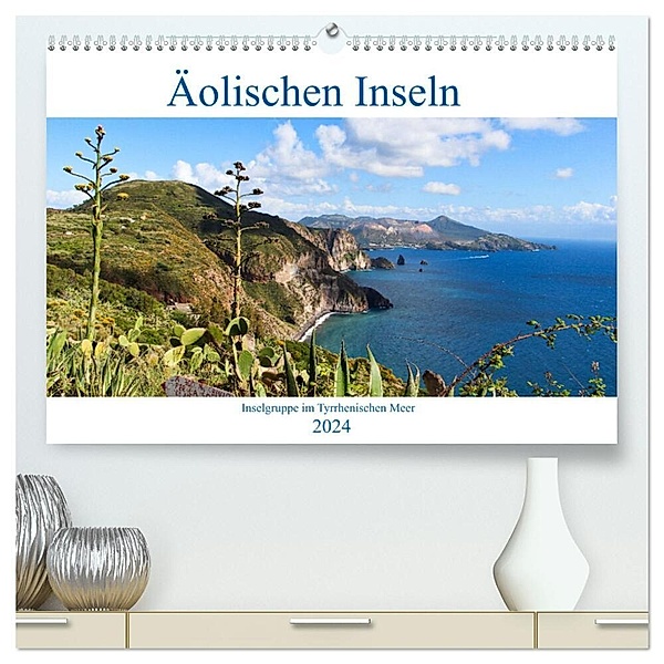 Äolische Inseln (hochwertiger Premium Wandkalender 2024 DIN A2 quer), Kunstdruck in Hochglanz, JoBe Foto-Team