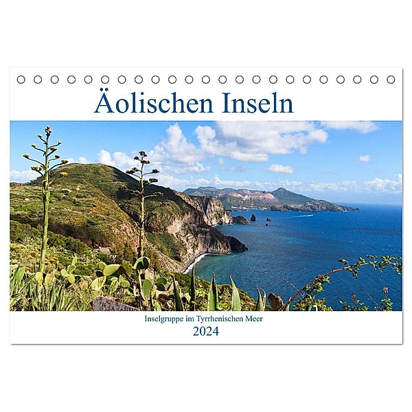 Äolische Inseln (Tischkalender 2024 DIN A5 quer), CALVENDO Monatskalender, JoBe Foto-Team