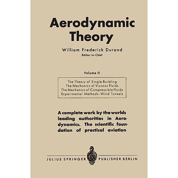 Aerodynamic Theory, William Frederick Durand