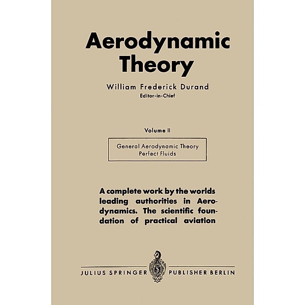 Aerodynamic Theory, William Frederick Durand