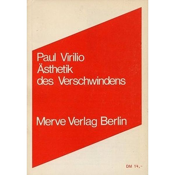 Ästhetik des Verschwindens, Paul Virilio