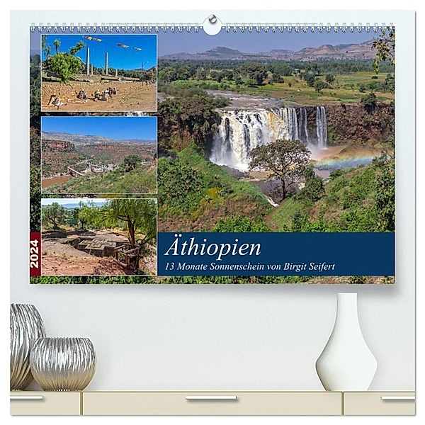 Äthiopien - 13 Monate Sonnenschein (hochwertiger Premium Wandkalender 2024 DIN A2 quer), Kunstdruck in Hochglanz, Birgit Seifert