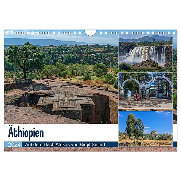 Äthiopien - Auf dem Dach Afrikas (Wandkalender 2024 DIN A4 quer), CALVENDO Monatskalender, Birgit Seifert