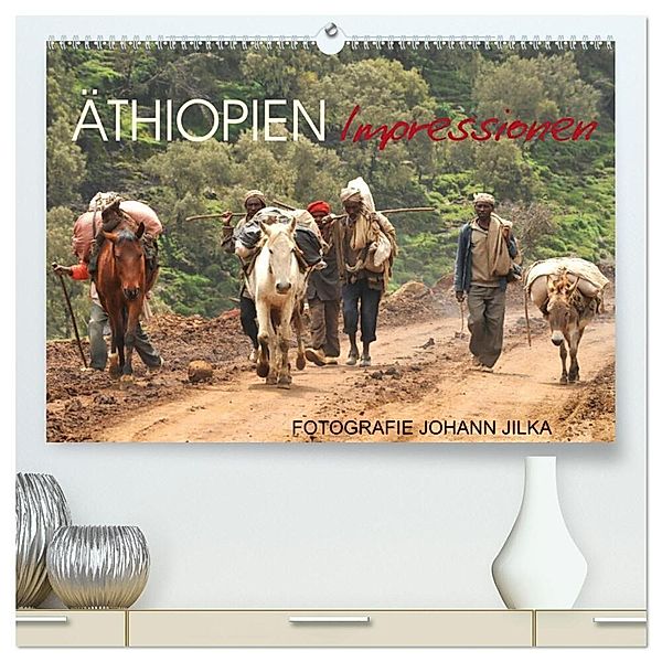 Äthiopien Impressionen (hochwertiger Premium Wandkalender 2024 DIN A2 quer), Kunstdruck in Hochglanz, Johann Jilka