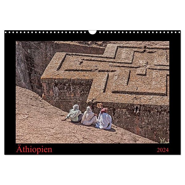 Äthiopien (Wandkalender 2024 DIN A3 quer), CALVENDO Monatskalender, Thomas Leonhardy