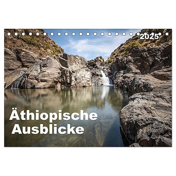 Äthiopische Ausblicke (Tischkalender 2025 DIN A5 quer), CALVENDO Monatskalender, Calvendo, Rolf Hecker