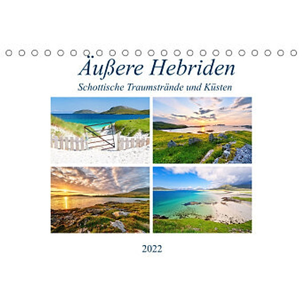 Äußere Hebriden - Schottische Traumstrände und Küsten (Tischkalender 2022 DIN A5 quer), Sandra Schänzer