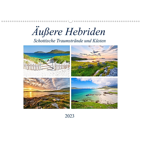 Äußere Hebriden - Schottische Traumstrände und Küsten (Wandkalender 2023 DIN A2 quer), Sandra Schänzer