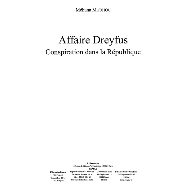 Affaire dreyfus / Hors-collection, Luezior Claude