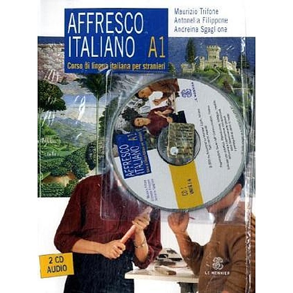 Affresco Italiano / Lehrbuch, Livello A1, m. 2 Audio-CDs