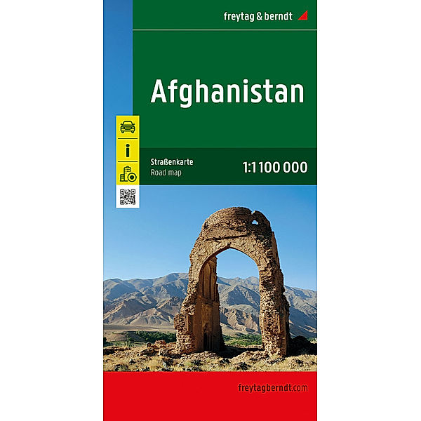 Afghanistan, Straßenkarte  1:1.100.000, freytag & berndt