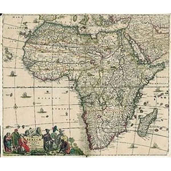 Africa 1690, Planokarte, Theodorus Danckerts