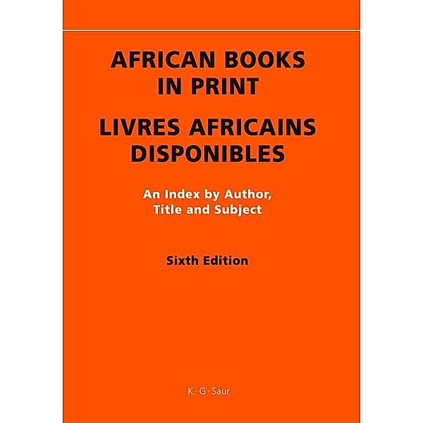 African Books in Print