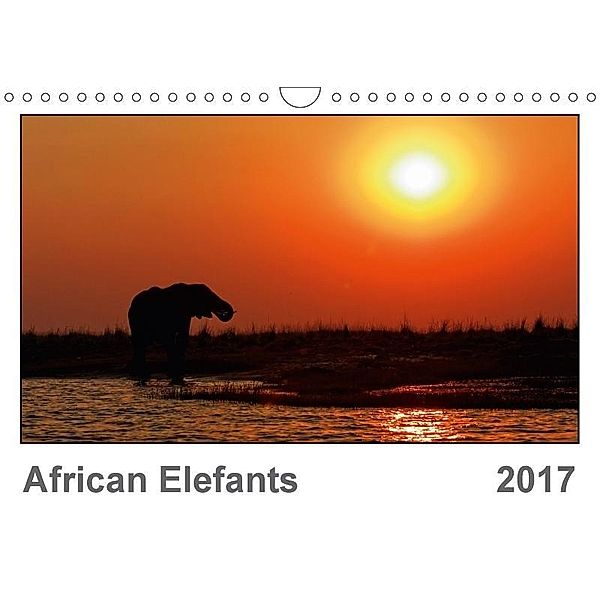 African Elefants (UK-Version) (Wall Calendar 2017 DIN A4 Landscape), Gerald Wolf