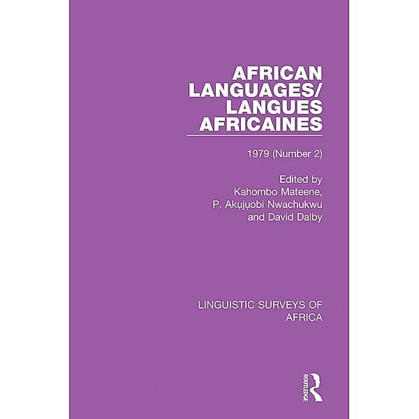 African Languages/Langues Africaines