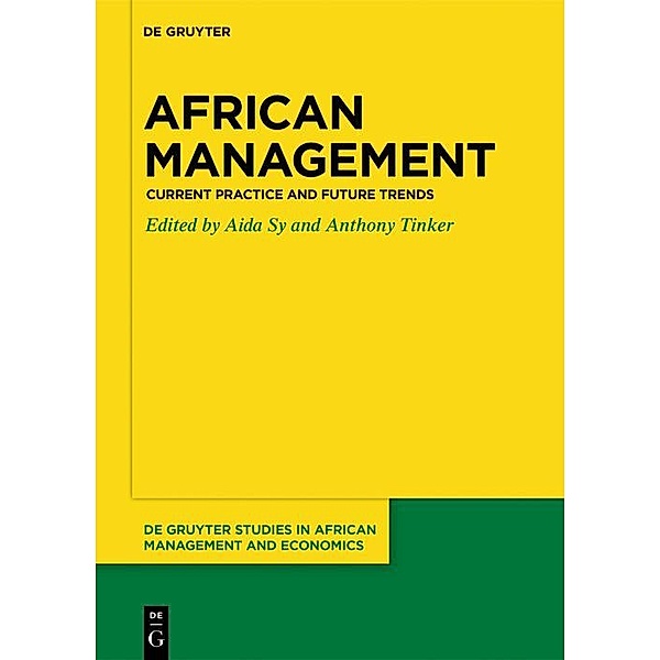 African Management / De Gruyter Studies in African Management and Economics Bd.1