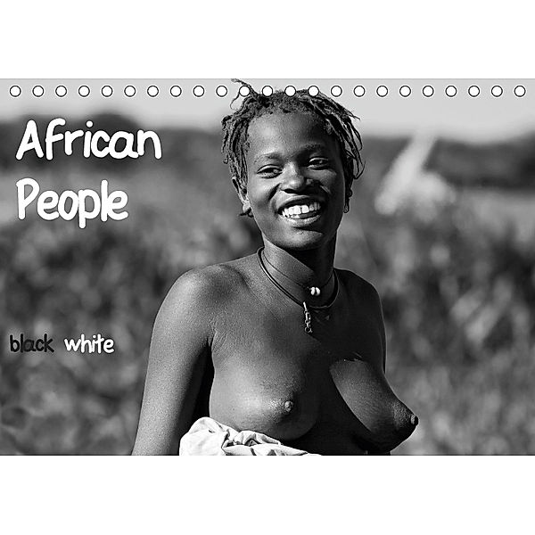 African People black white (Tischkalender 2019 DIN A5 quer), Michael Voß