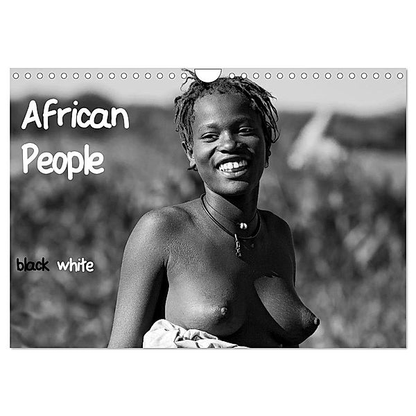 African People black white (Wandkalender 2024 DIN A4 quer), CALVENDO Monatskalender, Michael Voß / www.vossiem.de