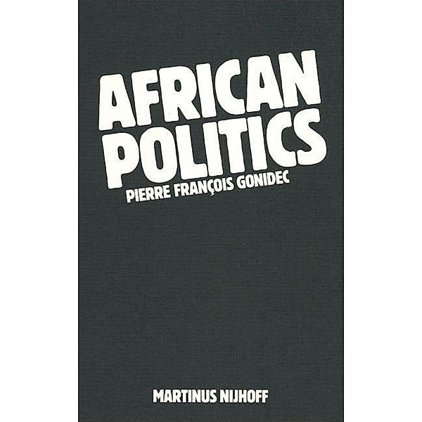 African Politics, P. F. Gonidec