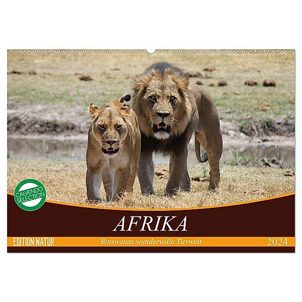 Afrika. Botswanas wundervolle Tierwelt (Wandkalender 2024 DIN A2 quer), CALVENDO Monatskalender, Elisabeth Stanzer