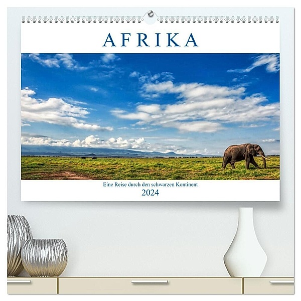 Afrika, eine Reise durch den schwarzen Kontinent (hochwertiger Premium Wandkalender 2024 DIN A2 quer), Kunstdruck in Hochglanz, Michael Zech Fotografie