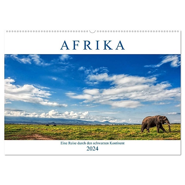 Afrika, eine Reise durch den schwarzen Kontinent (Wandkalender 2024 DIN A2 quer), CALVENDO Monatskalender, Michael Zech Fotografie