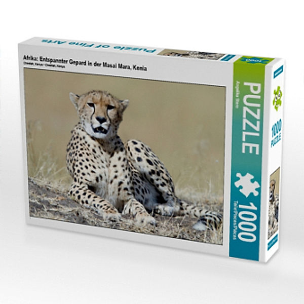 Afrika: Entspannter Gepard in der Masai Mara, Kenia (Puzzle), Angelika Stern