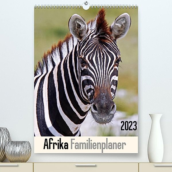 Afrika Familienplaner (Premium, hochwertiger DIN A2 Wandkalender 2023, Kunstdruck in Hochglanz), Wibke Woyke