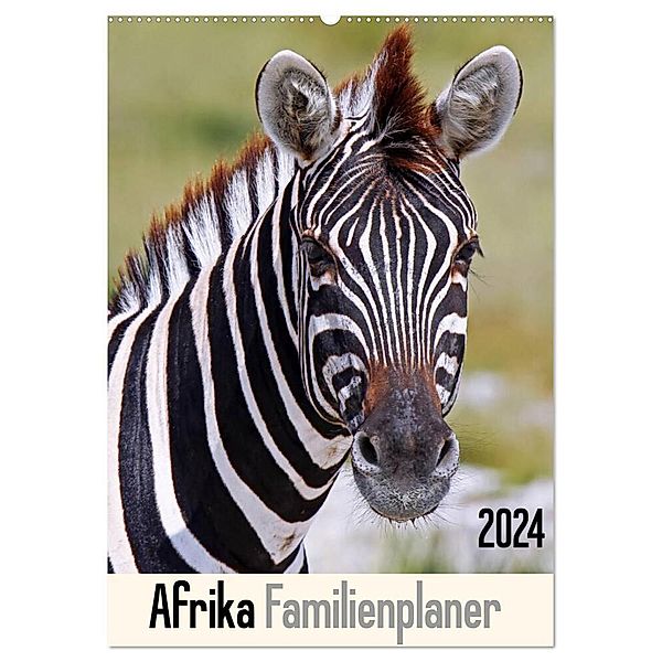 Afrika Familienplaner (Wandkalender 2024 DIN A2 hoch), CALVENDO Monatskalender, Wibke Woyke