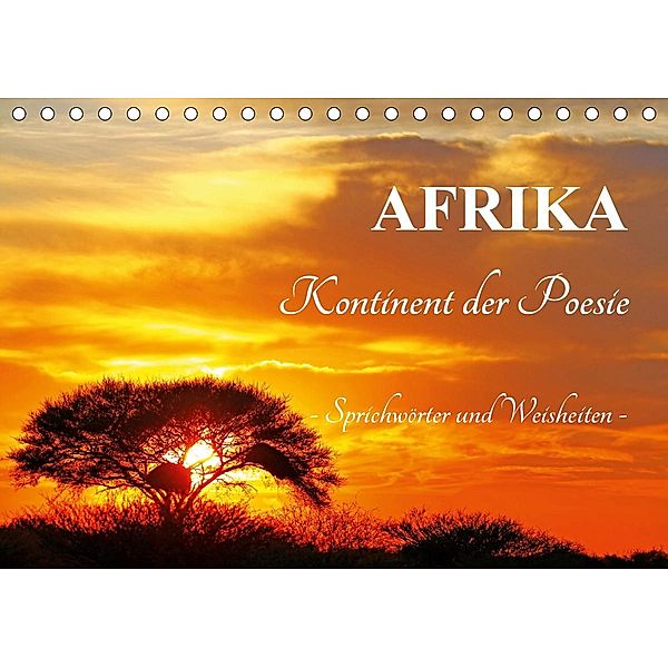 AFRIKA - Kontinent der Poesie (Tischkalender 2020 DIN A5 quer), Wibke Woyke