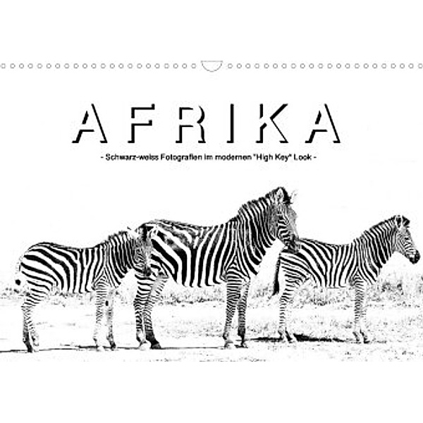 AFRIKA - Schwarz-weiss Fotografien im modernen High Key Look (Wandkalender 2022 DIN A3 quer), Robert Styppa