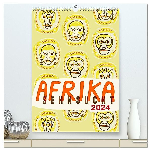 Afrika-Sehnsucht 2024 (hochwertiger Premium Wandkalender 2024 DIN A2 hoch), Kunstdruck in Hochglanz, Norbert Schmitt