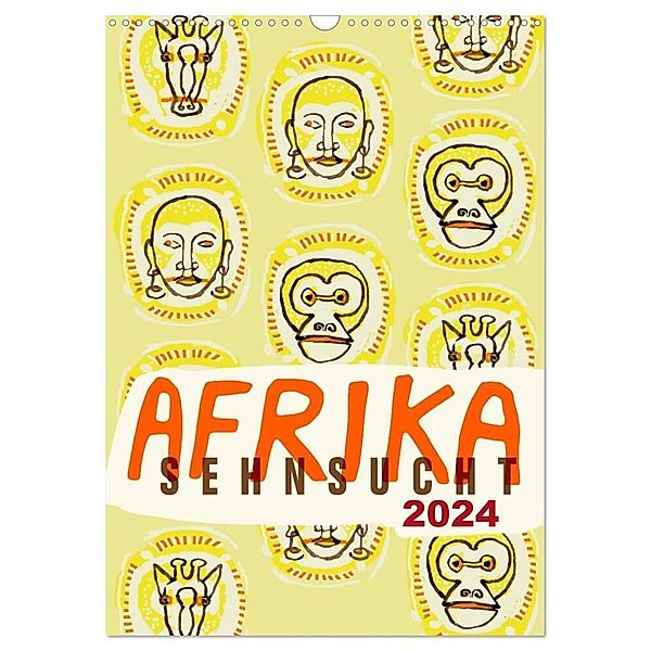 Afrika-Sehnsucht 2024 (Wandkalender 2024 DIN A3 hoch), CALVENDO Monatskalender, Norbert Schmitt