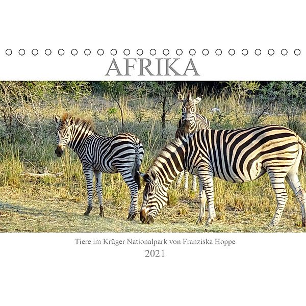 Afrika - Tiere im Krüger Nationalpark (Tischkalender 2021 DIN A5 quer), Franziska Hoppe