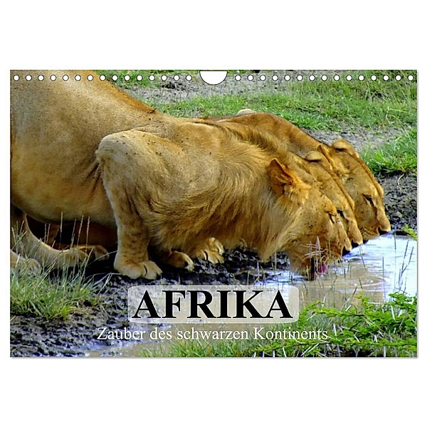 Afrika. Zauber des schwarzen Kontinents (Wandkalender 2024 DIN A4 quer), CALVENDO Monatskalender, Elisabeth Stanzer