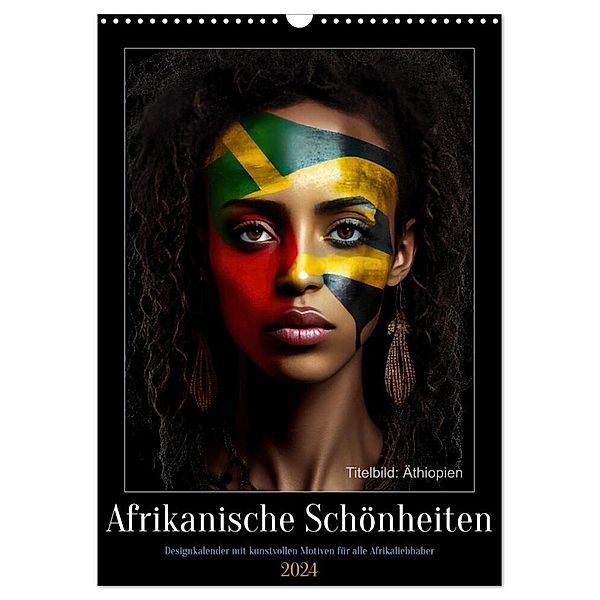 Afrikanische Schönheiten (Wandkalender 2024 DIN A3 hoch), CALVENDO Monatskalender, Peter Rübsamen
