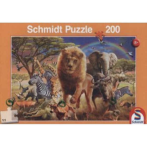 Afrikanische Tierwelt (Kinderpuzzle)