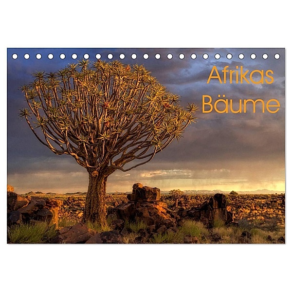 Afrikas Bäume (Tischkalender 2024 DIN A5 quer), CALVENDO Monatskalender, Michael Voss