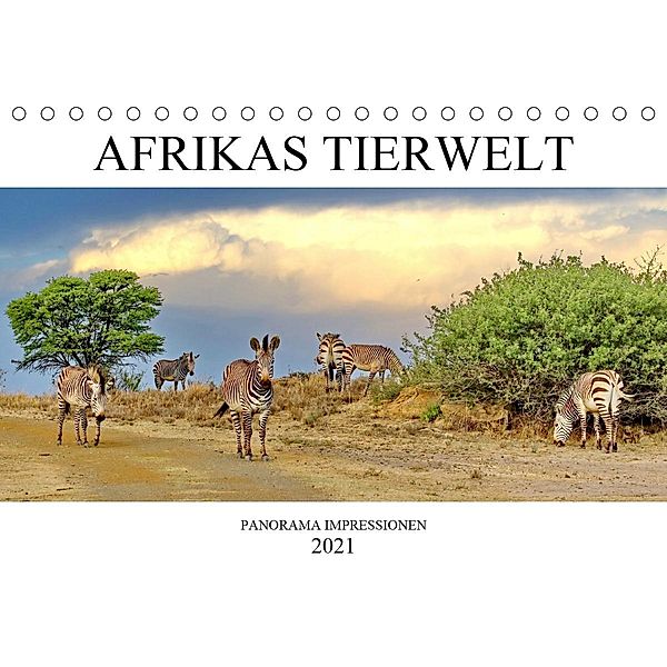 AFRIKAS TIERWELT Panorama Impressionen (Tischkalender 2021 DIN A5 quer), N N