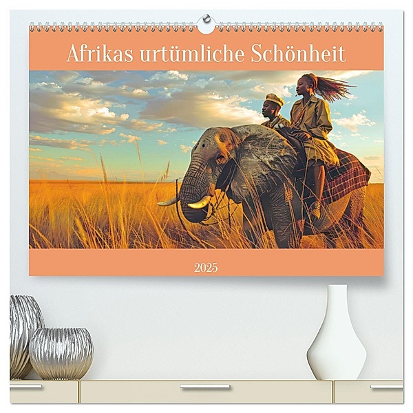 Afrikas urtümliche Schönheit (hochwertiger Premium Wandkalender 2025 DIN A2 quer), Kunstdruck in Hochglanz, Calvendo, Liselotte Brunner-Klaus