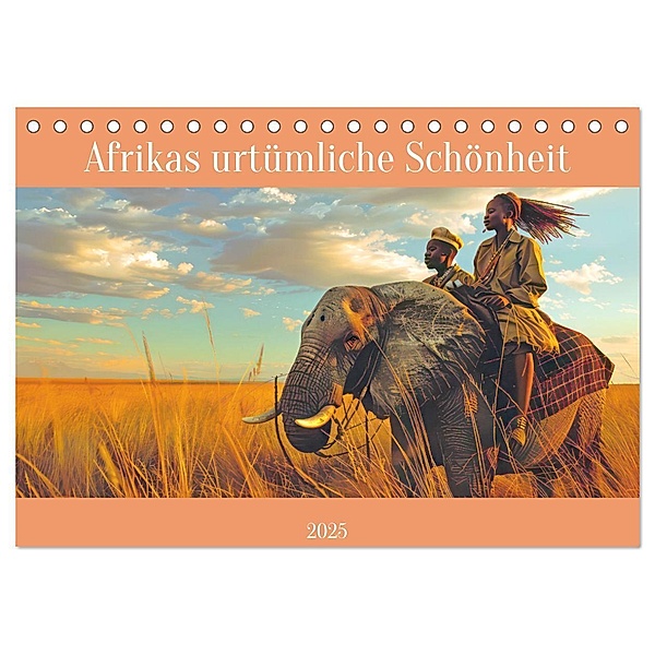 Afrikas urtümliche Schönheit (Tischkalender 2025 DIN A5 quer), CALVENDO Monatskalender, Calvendo, Liselotte Brunner-Klaus