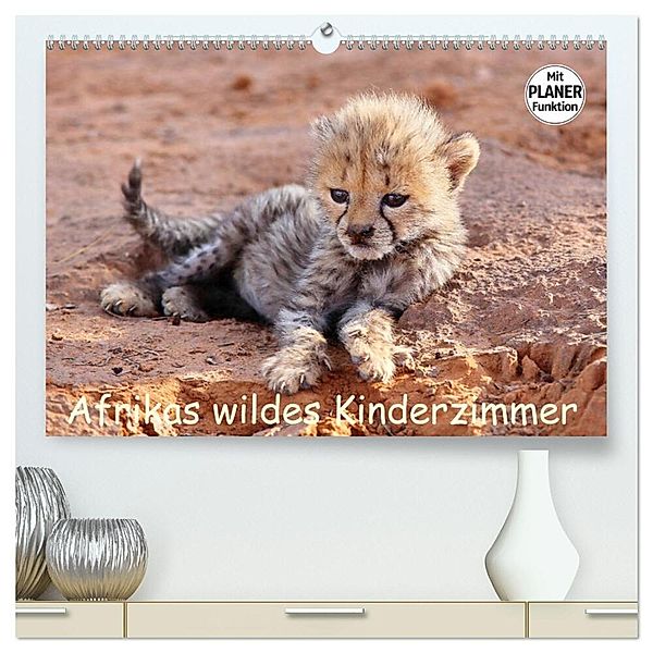 Afrikas wildes Kinderzimmer (hochwertiger Premium Wandkalender 2025 DIN A2 quer), Kunstdruck in Hochglanz, Calvendo, Michael Herzog
