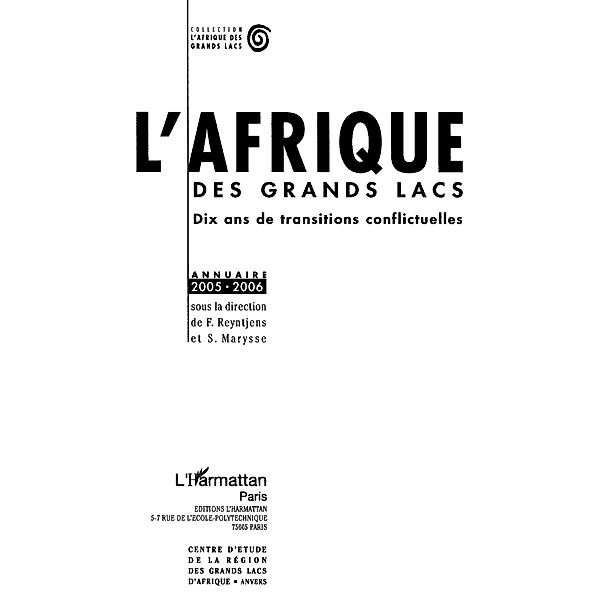 Afrique grands lacs dix ans transitions / Hors-collection, Kuyu Camille