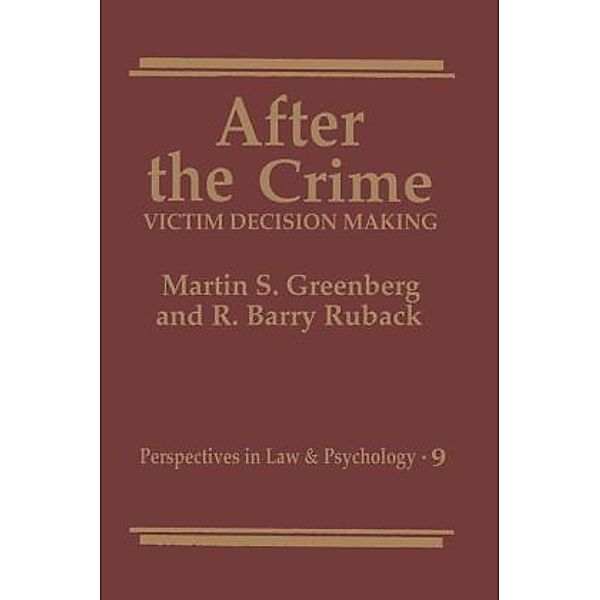 After the Crime, Martin S. Greenberg, R. Barry Ruback